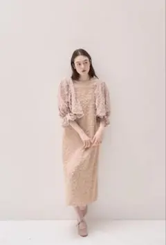 muguet shaggy jacquard cami opのサムネイル