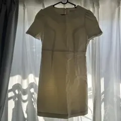 dazzlin アイボリー 半袖ミニワンピース