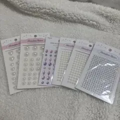 ラインストーンシール 6枚