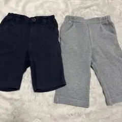 100 familiar 車刺繍 ズボン 2着セット