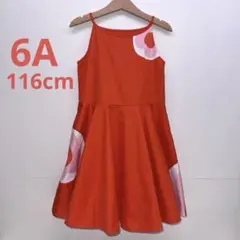 超美品JACADIジャカディ6A116cm花柄キャミワンピースのサムネイル