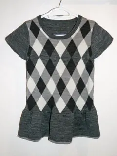 コムサ フォセット ニット セーター ワンピース リバーシブル 80cm