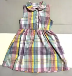 SHEIN チェック柄 ノースリーブ 원피스 5Y