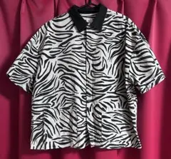 Revo. ゼブラ柄 柄シャツ 半袖シャツ Sサイズ