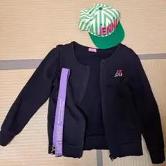 JSG ブラック ジップアップジャケット セット