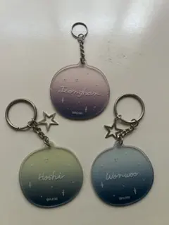 SEVENTEENカフェ　キーホルダー　ジョンハン　ウォヌ　ホシ