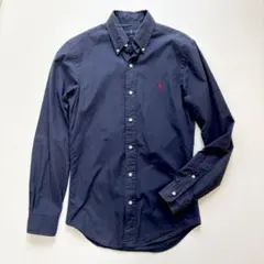Ralph Lauren ネイビー 長袖シャツ コットンSLIM FIT XSのサムネイル