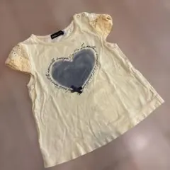 BeBe ハートプリント Tシャツ 90