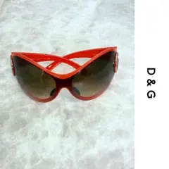 良品/希少】D&G ドルチェ＆ガッバーナ サングラス オレンジ メタル　Y2Kのサムネイル