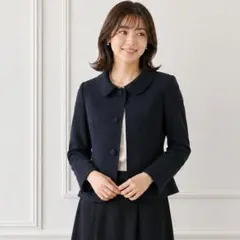 【美品】Reflect 東京ソワール コラボ テーラードジャケット 濃紺 S