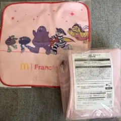 マクドナルド福袋2026 Francfranc 保冷バッグ ハンカチ ピンク