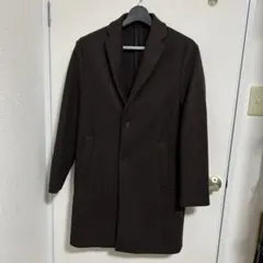 ほぼ未使用 ZARA メンズ チェスターコート ボルドー ワインレッド