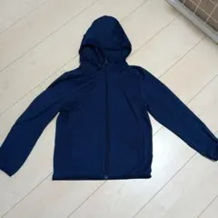 ユニクロ　エアリズム　ネイビー フード付きパーカー　130cm