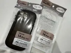 iPhone 14 Pro ケース クリア・ブラックセット