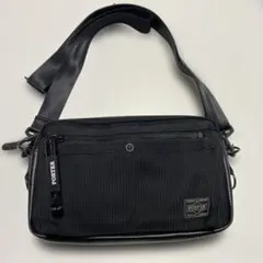 【極美品】　PORTER ポーター　HEAT ショルダーバッグ　ブラック