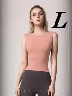 インポート♪カッコいい！ショート丈タンクトップ♡L ヨガ ピラティス モード