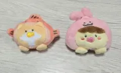 お文具といっしょ ピンバッジぬいぐるみマスコット 2개 세트
