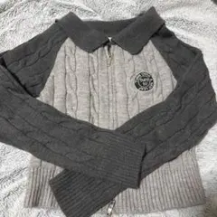 襟付きニット 長袖