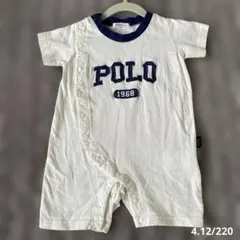 POLO Baby 半袖ロンパース 白 80cm