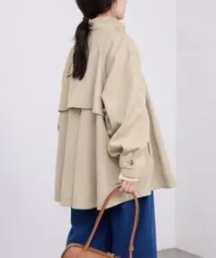 美品　SLOBEIENA テントラインショートコート アウターを新調して一気に春気分⌇SLOBE IENAのショートコート | LEE