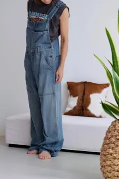 yuw マルチウェイデニムパンツ サロペット オーバーオール Lサイズ