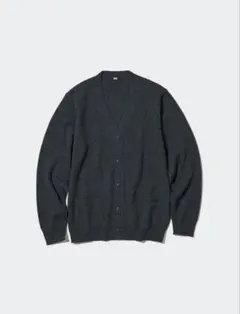 ユニクロ ラムVネックカーディガン