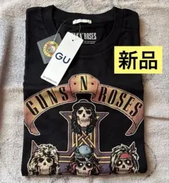 【新品】GU ✖︎ GUNS N' ROSES Tシャツ ブラック S