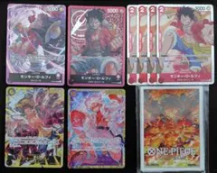 ワンピースカード ルフィ まとめ売り リーダー sr シークレット スリーブ