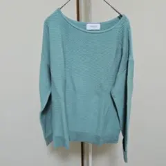 OPAQUE.CLIP オペークドットクリップ　ガーターボートネックニット705