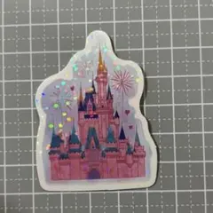 ホログラム　キラキラ　シール　ステッカー　かわいい　おしゃれ　35 城