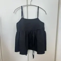 nano universe トップス　ペプラム　前後2wayキャミソールビスチェ