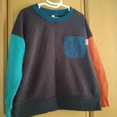 新品☆裏起毛☆お洒落配色トレーナー　ブランシェス　ギャップ