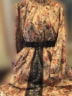 【新品・未使用】アクシーズファム　ロングワンピース　Aライン　3点セット