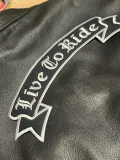 大きいワッペン★背中用★走る為に生きる★LIVE TO RIDEのサムネイル