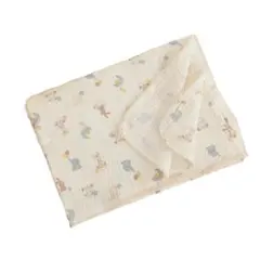 【新品】ガーゼ バスタオル ブランケット 2重 綿100% おくるみ 赤ちゃん