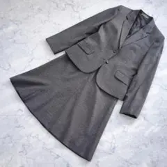 美品 LES MUES セットアップ スーツ Super120 スカート L