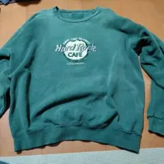 ハードロックカフェ 銀刺繍 スウェット トレーナー L 90s シカゴ