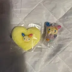 シークレットヘアクリップ トキメキぽっぷビーズ ウサハナ　ガチャガチャセット