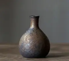 陶器 花瓶 一輪挿し 和風 フラワーベース インテリア