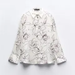 フラワープリント シャツ