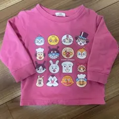 アンパンマン　トレーナー　90サイズ　ピンク