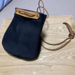 た*つ様 アトリエ正樹　レザー巾着バッグ