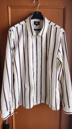 STÜSSY Stripe Jacket XL　ブルゾン
