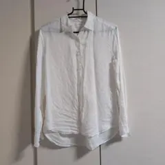【UNIQLO】プレミアムリネンシャツ（長袖）白　XS