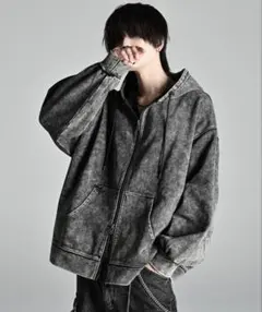 【welise × 犬飼京 】ケミカルオーバーダイスウェットジップパーカー完売品