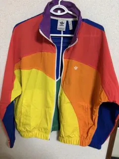 adidas レインボーナイロンジャケット