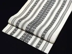 未使用品　和服帯　夏用　正絹(紗)本場筑前博多織　献上柄　名古屋帯　早い者勝ちのサムネイル
