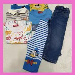 BABYDOLL ベビー服半袖Tシャツ ホワイト 90cm 80㎝　７点セットのサムネイル