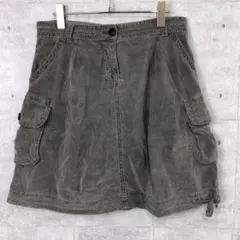 MOSCHINO JEANS 古着 コーデュロイ カーゴポケットミニスカートのサムネイル