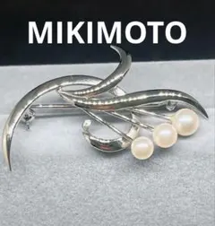 MIKIMOTO✨ あこや真珠 ブローチ テリ強 8珠 SILVER - メルカリ